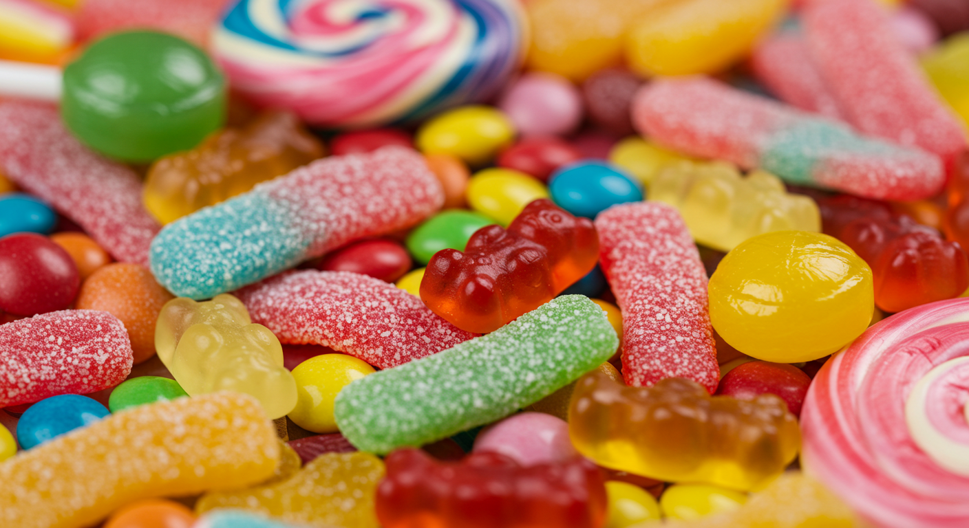 Colourful children's sweets