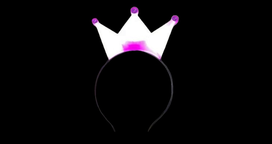 LED Crown Headband - Pink