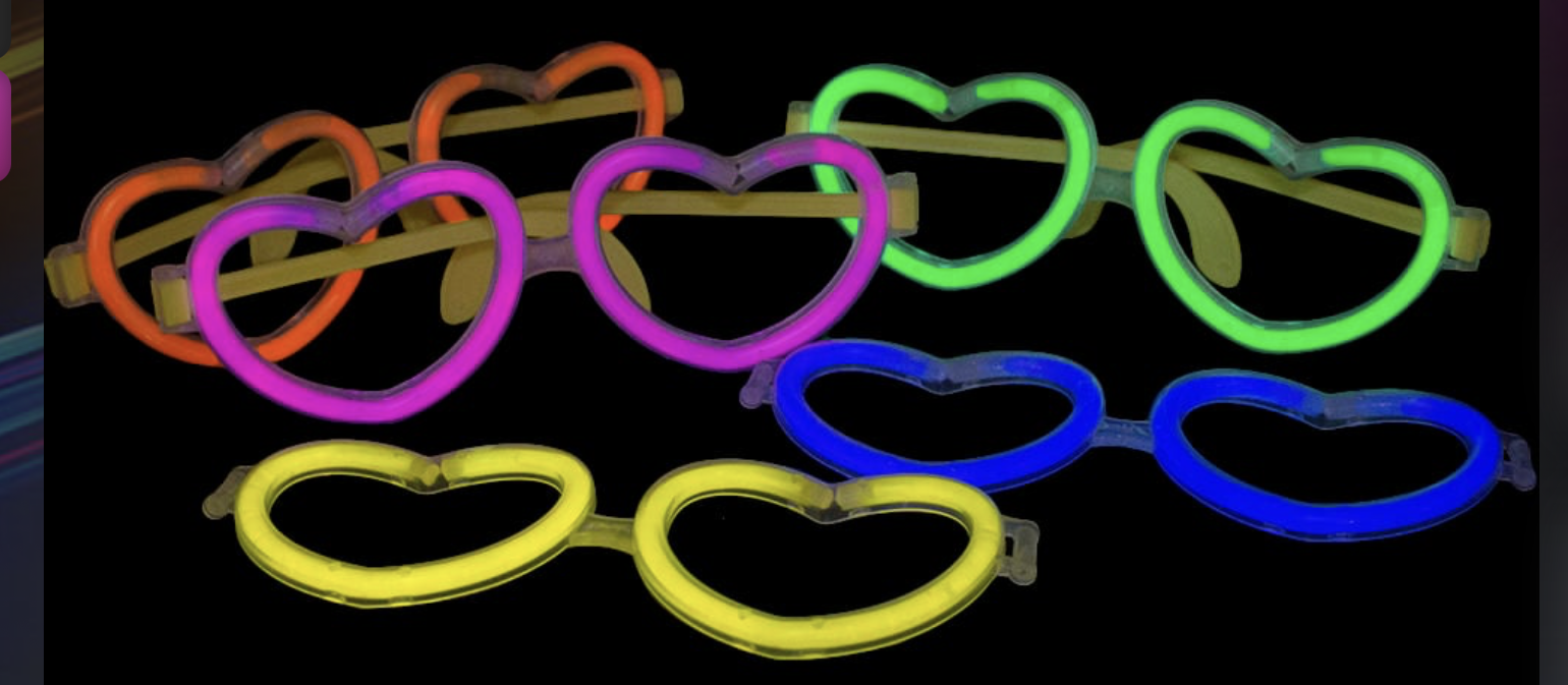 Glow Heart Glasses